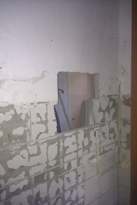 Muur weghalen vanuit keuken gezien